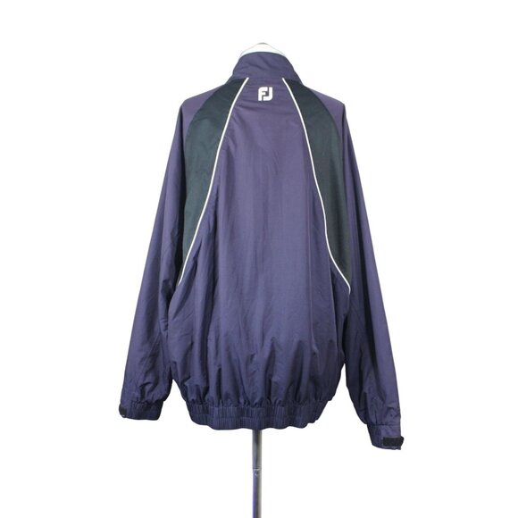 Footjoy FJ men's full zip lined rain windbreaker golf performance jacket L - Picture 3 of 16